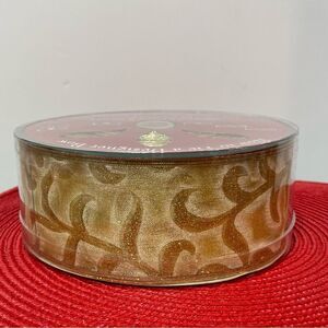 Members Mark Wired Ribbon Gold 55 yards NWT
